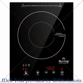Sensor Touch Induction Burner, Duxtop Built-in Countertop Burner, Portable Induction Cooktop, Safety Lock, 1800W BT-200T1/8600BI