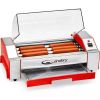 The Candery Electric Hot Dog Roller - Sausage Grill Cooker Machine - 6 Hot Dog Capacity - Household Hot Dog Machine