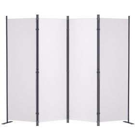VEVOR Room Divider, 5.6 ft Room Dividers and Folding Privacy Screens (4-panel), Fabric Partition Room Dividers for Office, Bedroom, Dining Room, Study