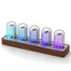 ClocTeck Nixie Tube Clock Walnut Digital Clock