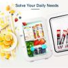 Mini Refrigerator Portable Cooler Compact Refrigerator 220V for Car Truck Kitchen Home Use Picnic Camping Silent Freezer
