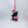 1pc,Acrylic Christmas Hat Cat,Unusual,Cheap,Scene Decoration,Room Decoration,Home Decoration, Indoor Decoration,Outdoor Decoration,Garden Decoration