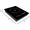 Single Burner Counter Inset Energy Efficient Induction Cooktop Black Frying Pan for Induction Cooker 1800W Electric Stoves Pot