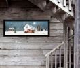 Trendy Decor 4U "Winter on The Farm" Framed Wall Art, Modern Home Decor Framed Print for Living Room