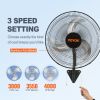 VEVOR Wall Mount Fan, 18 Inch, 3-speed High Velocity Max. 4000 CFM Oscillating Industrial Wall Fan, Commercial or Residential for Warehouse
