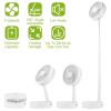 Portable Folding Desk Table Fan Quiet USB Rechargeable Telescopic Standing Floor Fan