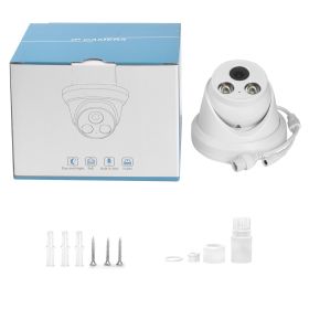 Hikvision Compatible ColorVu Black 5MP Dome POE IP Camera 8MP Home Security CCTV Camera 30m H.265 P2P Plug&play IPC (Focus: 2.8mm, Sensor Size: 5MP White ColorVu)