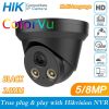 Hikvision Compatible ColorVu Black 5MP Dome POE IP Camera 8MP Home Security CCTV Camera 30m H.265 P2P Plug&play IPC