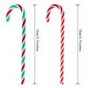 Christmas Candy Canes Acrylic Xmas Tree Pendants Xmas Party Crutch Hanging New Year Christmas Party Home Decoration Gifts